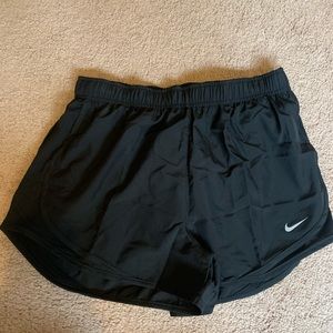 Black Nike athletic shorts